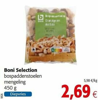Colruyt Boni selection bospaddenstoelen mengeling aanbieding