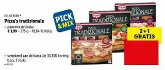 Pizza‘s tradizionale pancetta delicata