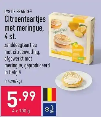 Lys de france citroentaartjes met meringue