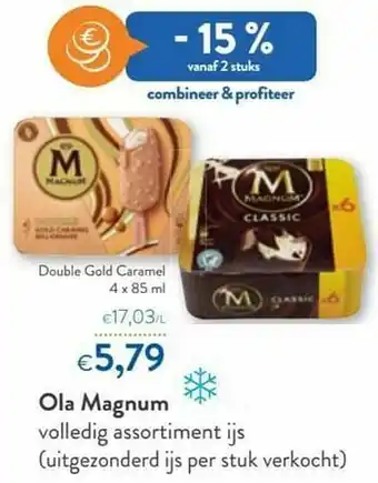 OKay Ola magnum double gold caramel aanbieding