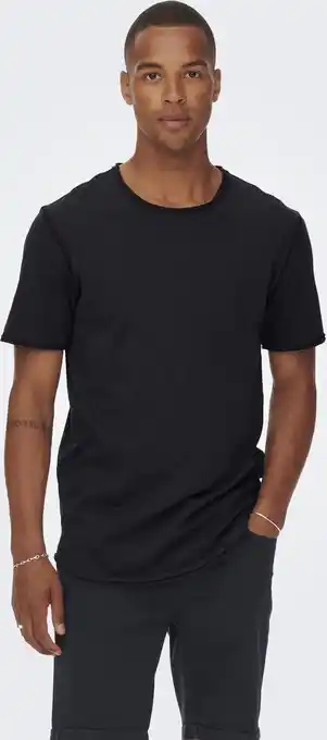 Bol.com ONLY & SONS ONSBENNE LONGY SS TEE NF 7822 NOOS Heren T-shirt - Maat XL aanbieding