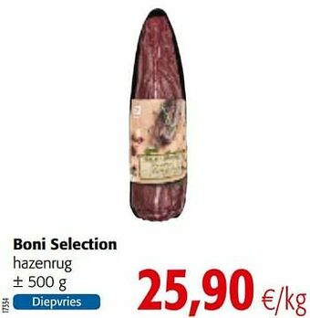 Colruyt Boni selection hazenrug aanbieding
