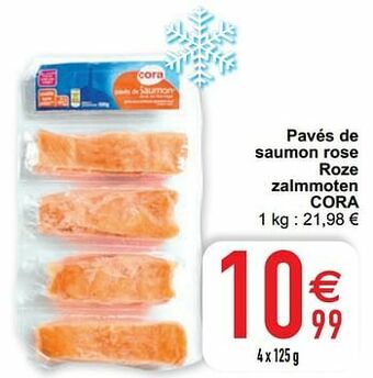 Cora Pavés de saumon rose roze zalmmoten cora aanbieding