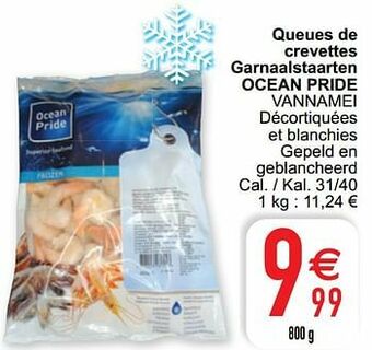 Cora Queues de crevettes garnaalstaarten ocean pride vannamei aanbieding