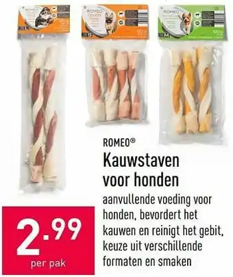 ALDI Kauwstaven voor honden aanbieding