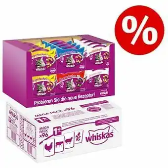 96 x 100 g Whiskas Adult natvoer + 24 x 60 g Whiskas Temptations XXL Mixpakket extra voordelig! - Klassieke selectie in Saus