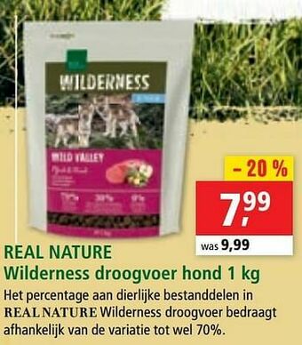 Maxi Zoo Real nature wilderness droogvoer hond aanbieding