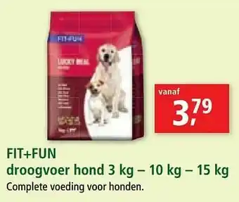 Maxi Zoo Fit+fun droogvoer hond aanbieding