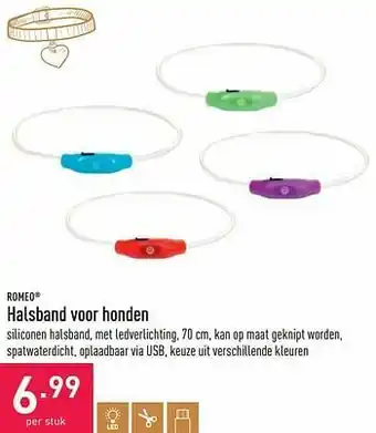 ALDI Romeo halsband voor honden aanbieding