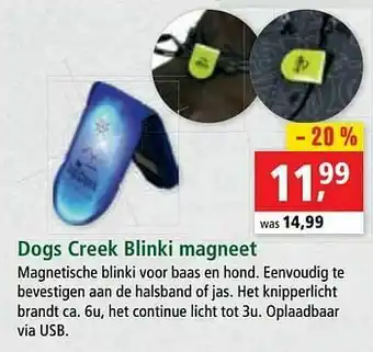 Maxi Zoo Dogs creek blinki magneet aanbieding