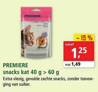 Maxi Zoo Premiere snacks kat aanbieding