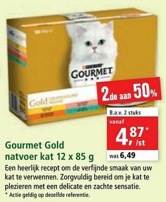 Maxi Zoo Gourmet gold natvoer kat aanbieding