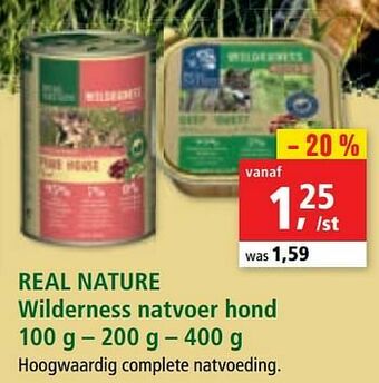 Maxi Zoo Real nature wilderness natvoer hond aanbieding