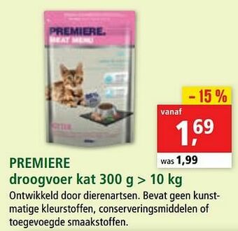 Maxi Zoo Premiere droogvoer kat aanbieding