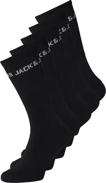 Bol.com JACK&JONES JUNIOR JACBASIC LOGO TENNISSOCK 5 PACK NOOS JNR Jongens Sokken - Maat 38/43 aanbieding