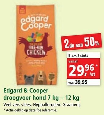 Maxi Zoo Edgard + cooper droogvoer hond aanbieding