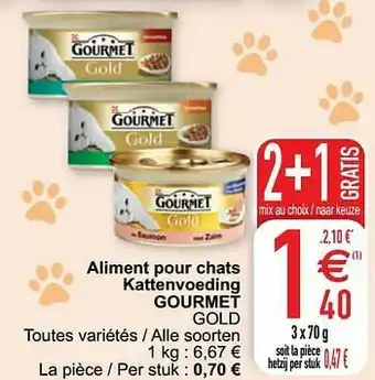 Cora Aliment pour chats kattenvoeding gourmet gold aanbieding