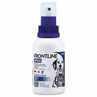 Frontline Spray 2,5 mg/ml Oplossing voor Honden en Katten - 2 x 100 ml