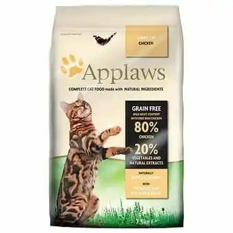Zooplus 7,5kg Kip Applaws Kattenvoer aanbieding