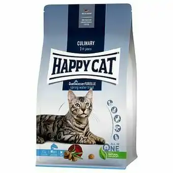 Happy Cat Culinary Adult Quellwasser-Forelle (Forel) Kattenvoer - Dubbelpak 2 x 10 kg