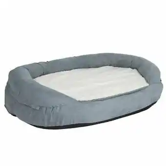 - S: L 72 x B 50 x H 20 cm - Hondenbank Memory Ovaal Grijs