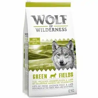 Zooplus 1kg "Green Fields" met Lam Wolf of Wilderness Hondenvoer aanbieding