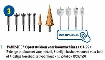 Lidl Opzetstukken voor boormachines aanbieding