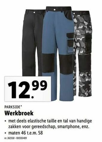 Lidl Werkbroek aanbieding
