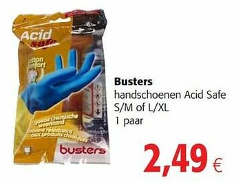 Colruyt Busters handschoenen acid safe aanbieding