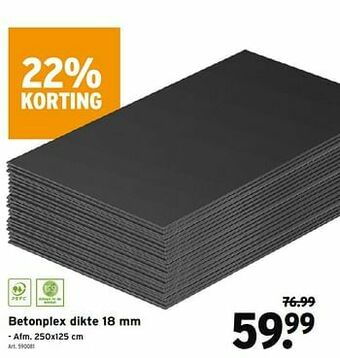 GAMMA Betonplex aanbieding