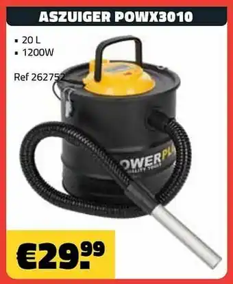Bouwcenter Frans Vlaeminck Powerplus aszuiger powx3010 aanbieding