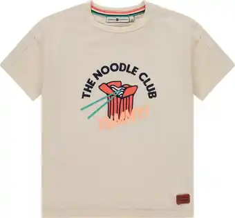 Bol.com Stains and Stories boys t-shirt short sleeve Jongens T-shirt - cream - Maat 92 aanbieding