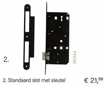 Multi bazar Standaard slot met sleutel aanbieding