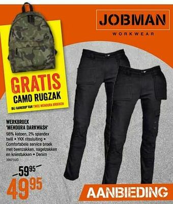HandyHome Werkbroek mendura darkwash aanbieding