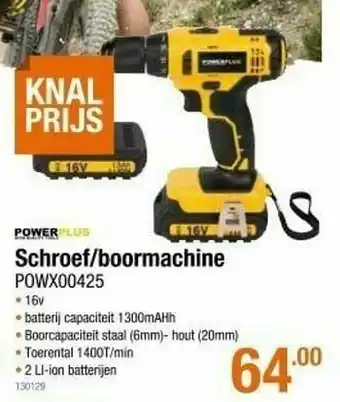 Cevo Powerplus schroef-boormachine powx00425 aanbieding