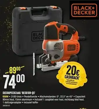 HandyHome Black + decker decoupeerzaag bes610k-qs aanbieding
