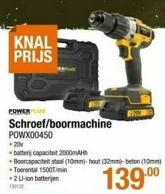 Cevo Powerplus schroef-boormachine powx00450 aanbieding