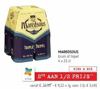 Maredsous bruin of tripel