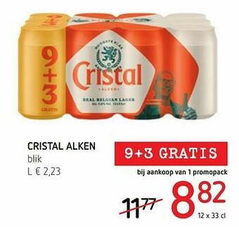 Spar Colruyt Cristal alken aanbieding