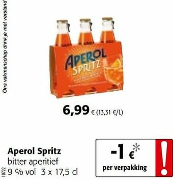 Colruyt Aperol spritz bitter aperitief aanbieding