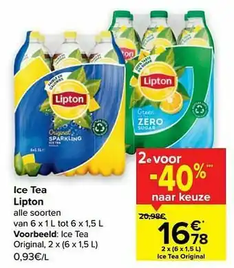 Carrefour Market Ice tea original aanbieding