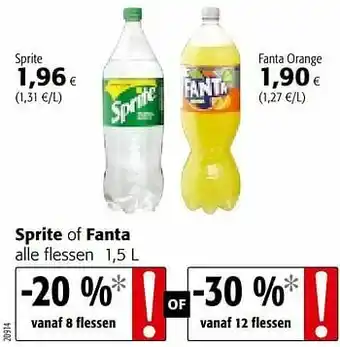 Colruyt Sprite aanbieding