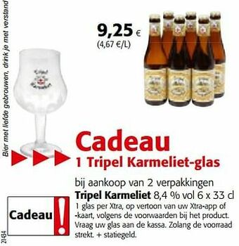 Colruyt Tripel karmeliet aanbieding