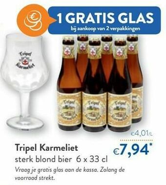 OKay Tripel karmeliet sterk blond bier aanbieding