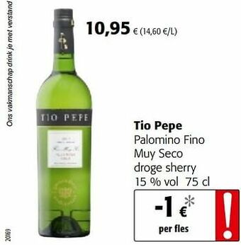 Tio pepe palomino fino muy seco droge sherry