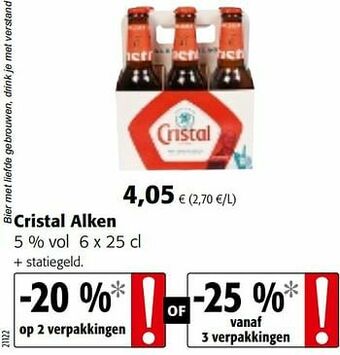 Colruyt Cristal alken aanbieding