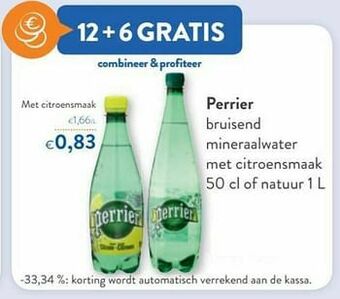 OKay Perrier bruisend mineraalwater met citroensmaak aanbieding
