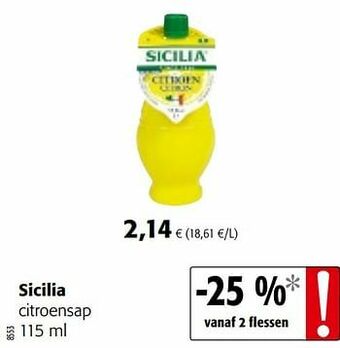 Colruyt Sicilia citroensap aanbieding