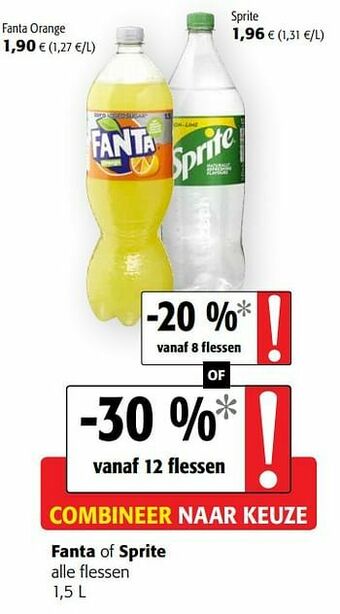 Colruyt Fanta orange aanbieding