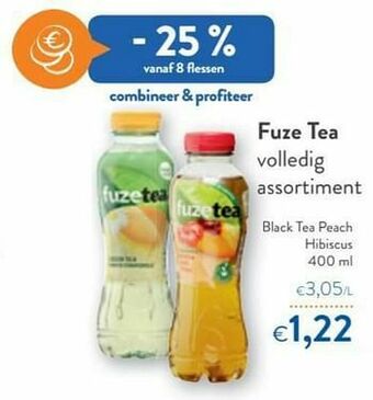 OKay Fuze tea black tea peach hibiscus aanbieding